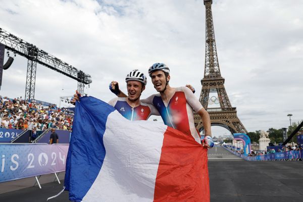 Valentin Madouas et Christophe Laporte médaillés d'argent et de bronze sur la course en ligne aux JO de Paris