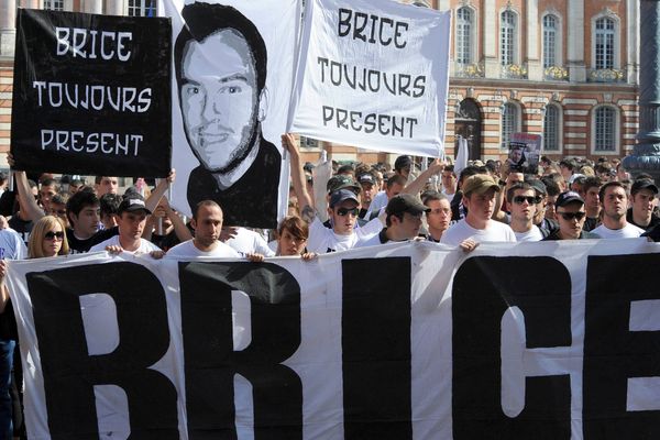 Les toulousains avaient rendu hommage à Brice Taton en 2009