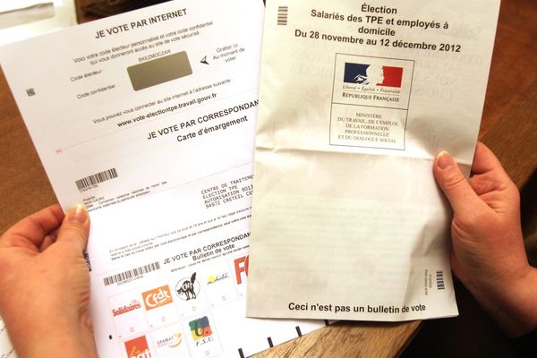 Les salariés de TPE et les employés à domicile amenés à voter ont dû recevoir ce formulaire de vote par Internet et par correspondance pour participer aux élections professionnelles.