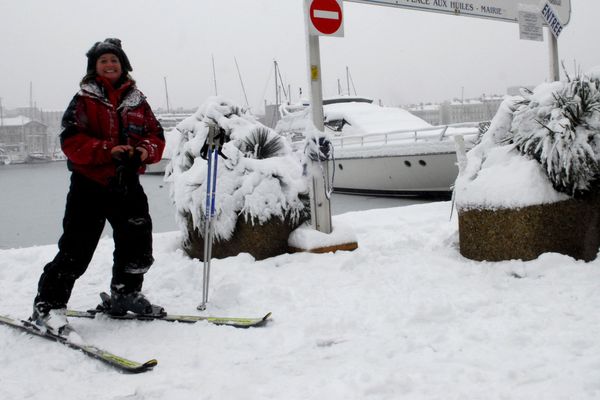 Les skieurs se sont régalés ce jour-là sur le Vieux-Port.