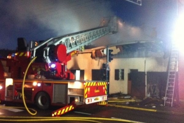 La maison détruite par un incendie à Provin (Nord).