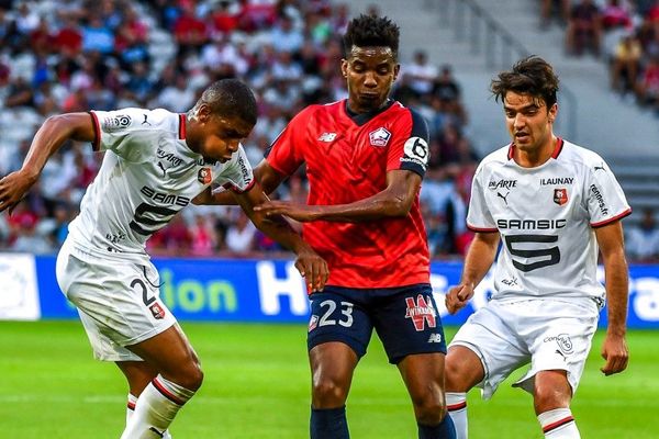 Thiago Mendes lors du premier match de la saison contre Rennes en août dernier.