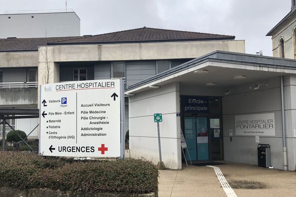 Le centre hospitalier de Pontarlier dans le Haut-Doubs.