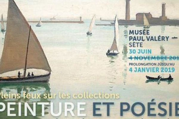 Détail de l'affiche "Les peintres vus par les poètes" au musée Paul Valéry de Sète.