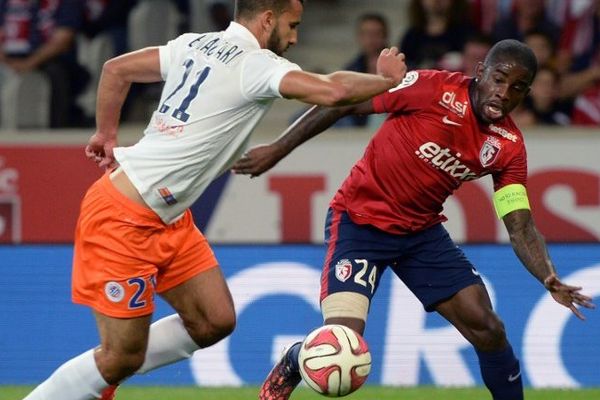 Mavuba, capitaine du LOSC, s'est blessé lors du match face à Montpellier. 