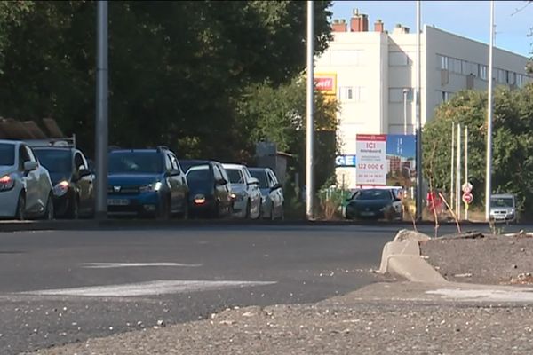 Le carrefour où une femme enceinte a été mortellement percutée par un chauffard le 20 septembre 2019