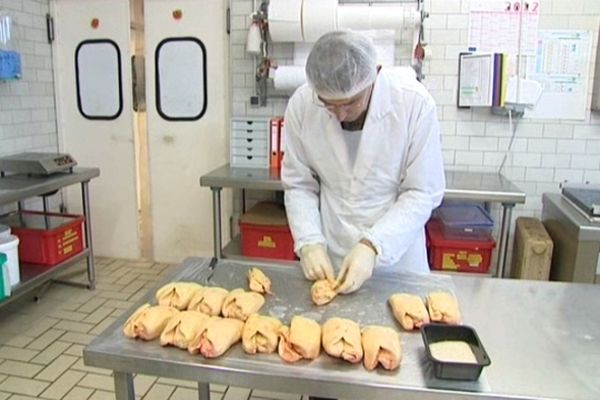 Lucien Doriath, s'est lancé en 1987 dans la production fermière de foie gras.