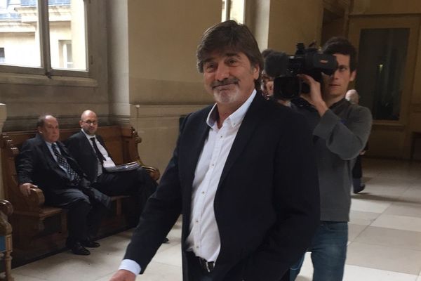 Michel Neyret à son arrivée au Palais de Justice de Paris le 12 juin 2018