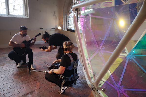 L’une des pièces de l’exposition permanente "Rêves Chromatiques" du Centre d’Art Numérique.