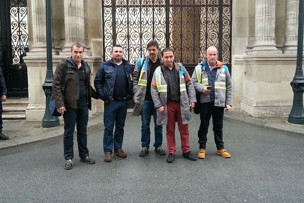 La délégation syndicale au palais de l'Elysée