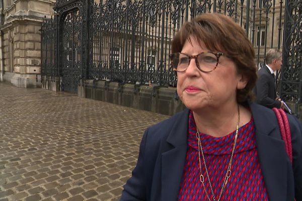 Martine Aubry, ce mardi matin à Lille