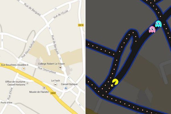 Une petite partie de Pacman dans les rues de Cassel ?