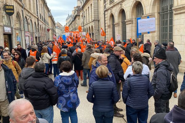 Réforme des retraites : le cortège de Dijon, le 16 février 2023