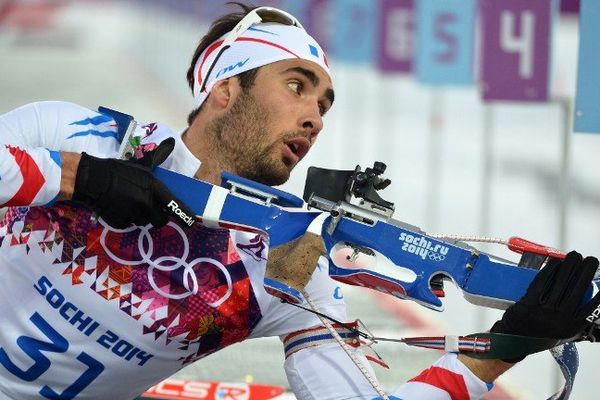 Martin Fourcade au tir couché