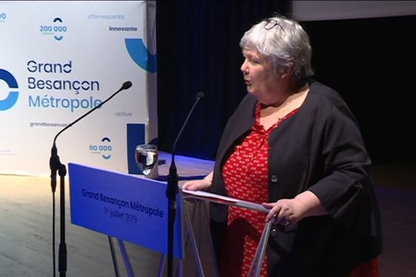 Jacqueline Gourault était ce 1er juillet 2019 à Besançon. 