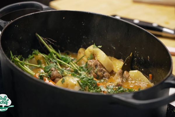 Le navarin de veau revisité façon orientale réalisé dans "Titoff fait son chef".