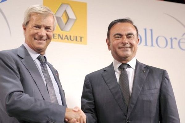 Vincent Bolloré et carlos Ghosn