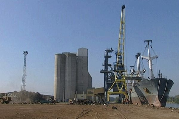 Les quais de Blainville-sur-Orne, dans le Calvados, où le futur terminal de conteneurs sera installé 