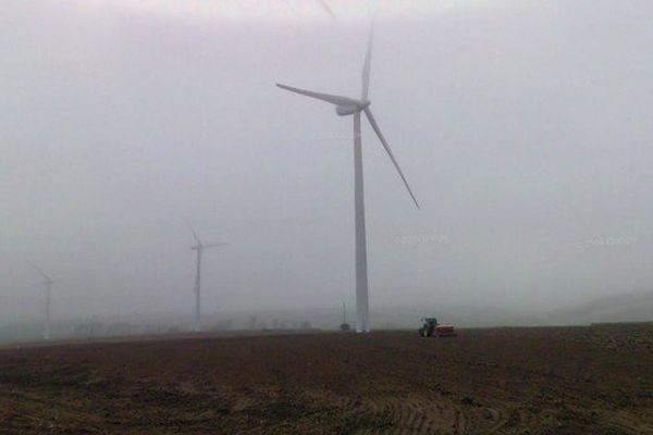 Les éoliennes de Boubers-sur-Canche. 