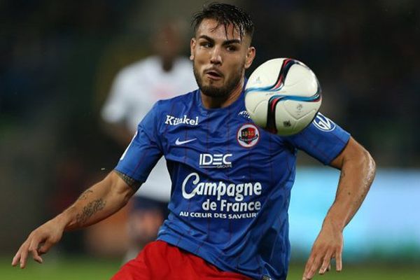 Andy Delort, attaquant du Stade Malherbe de Caen