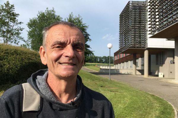 Etienne Jacob, plus vieux candidat au bac en Alsace en 2018.