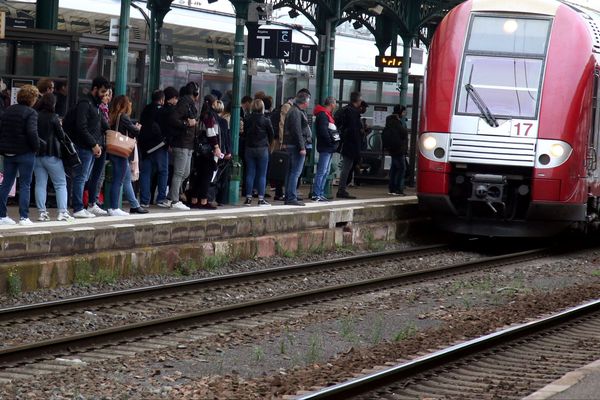 Peu de TER circulent en Lorraine depuis le début du mouvement de grève, le 5 décembre 2019.