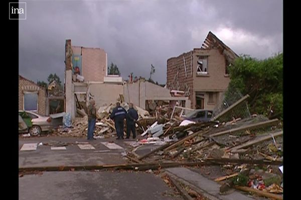 La commune de Hautmont a été touchée par une tornade le 3 août 2008.