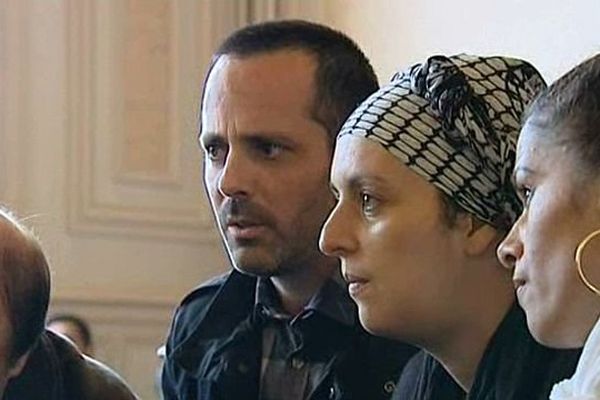 Marc et Samia Larère au tribunal correctionnel d'Auxerre en octobre 2014