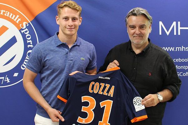 Le jeune défenseur de Montpellier Nicolas Cozza a signé son premier contrat professionnel, avec le MHSC ce mercredi - 14 juin 2017

