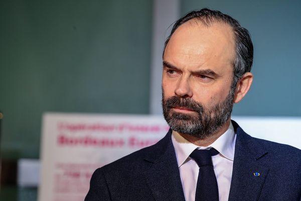 Le Premier ministre Edouard Philippe lors de son déplacement à Bordeaux le 1er février 2019