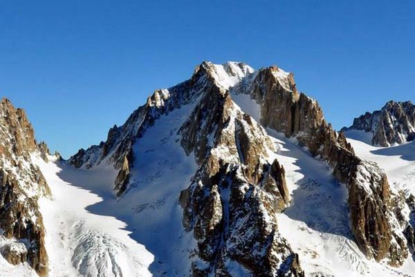 L'aiguille de l'Argentière, dans le massif du Mont-Blanc