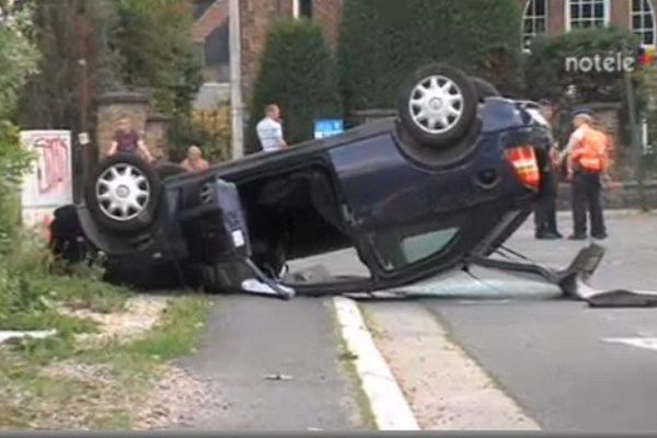 La course-poursuite s'est achevé rue Saint-Eleuthère à Tournai