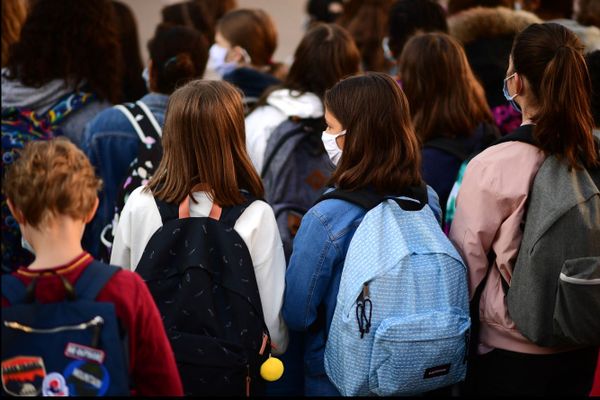 Cartables de collégiens