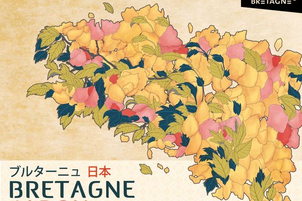 Le visuel de l'expo bretagne-japon