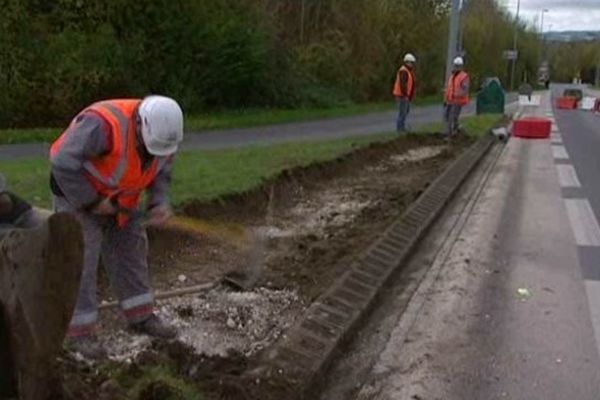 Les travaux pour améliorer la circulation vers l'hôpital sud