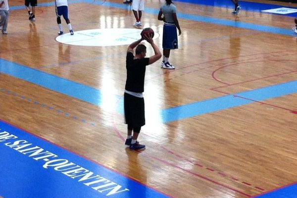 Les joueurs du SQBB à l'entraînement