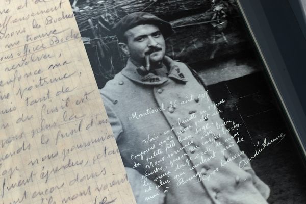 Image d'illustration - Lettre de Poilus exposée à l'Historial franco-allemand de la Grande Guerre du Hartmammswillerkopf à Wattwiller (Haut-Rhin)