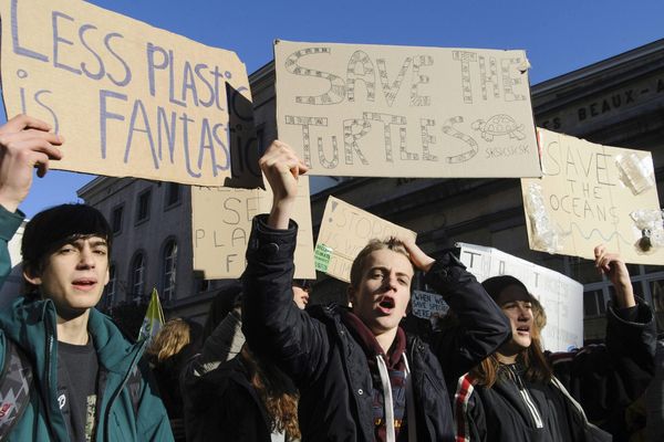 Marche des jeunes pour le Climat à Bruxelles le 7 février à Bruxelles. Photo d'illustration. 