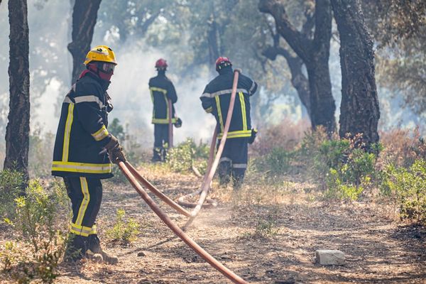 Les pompiers de la Dordogne ont combattu l'incendie dans le Var pendant trois jours. 