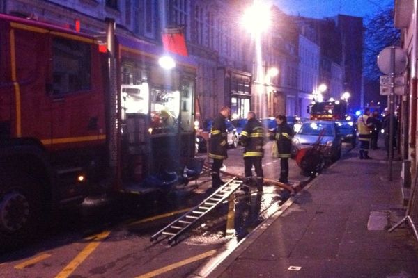 Les pompiers étaient encore sur place en début de soirée.