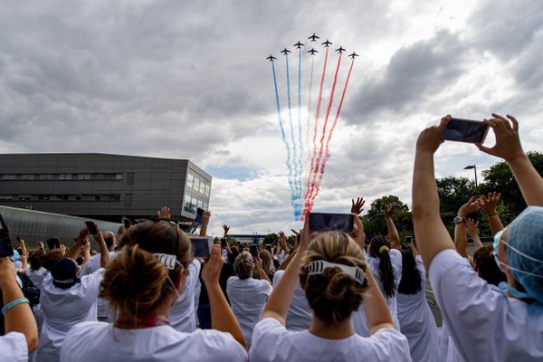 La tournée d'hommage de la Patrouille de France a démarré le 15 juillet en Ile-de-France