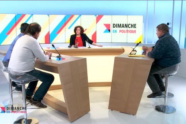 Les représentants des listes FDSEA 87, Coordination rurale 87, Confédération paysanne 87 et Modef 23 ont débattu sur le plateau de France 3 Limousin