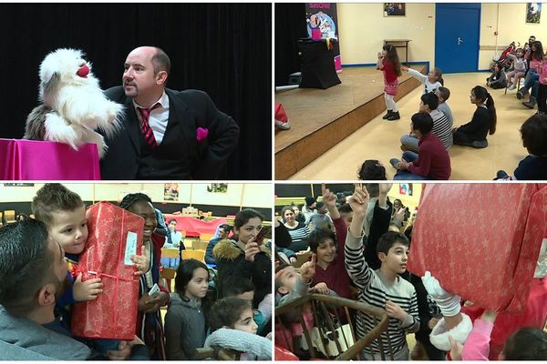 Un moment festif pour les enfants, les parents et aussi les bénévoles de Caritas