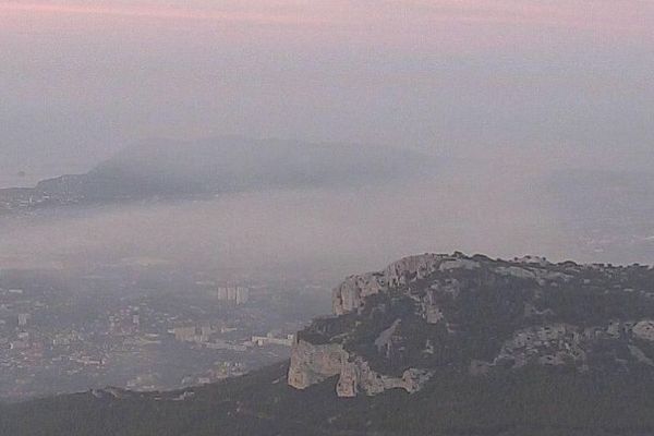 Incendie sur la montagne entre Toulon et Ollioules. Septembre 2018