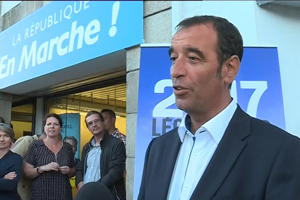 Eric Bothorel à l'issue du 1er tour des législatives dans la 5ème circonscription des Côtes d'Armor, Lannion - Paimpol