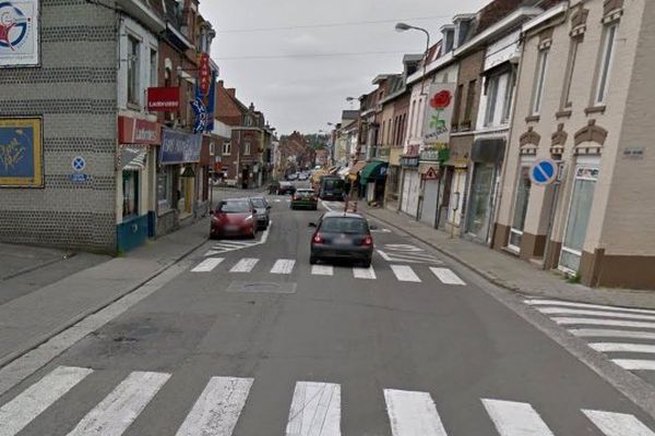 La collision a eu lieu Grand-Rue à Mouscron (Belgiqueà