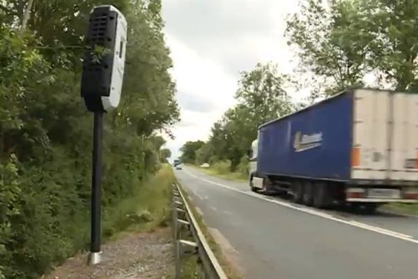 Le radar vient d’être installé sur la D943, entre La Châtre et Chateaumeillant.