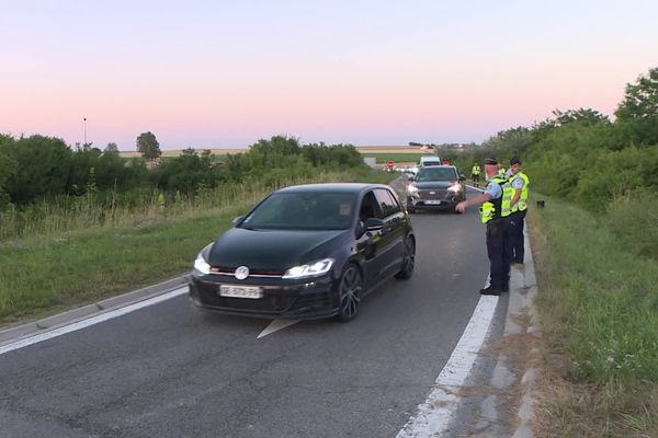 Une importante opération anti-délinquance sur l'A34 entre Charleville-Mézières et Reims.