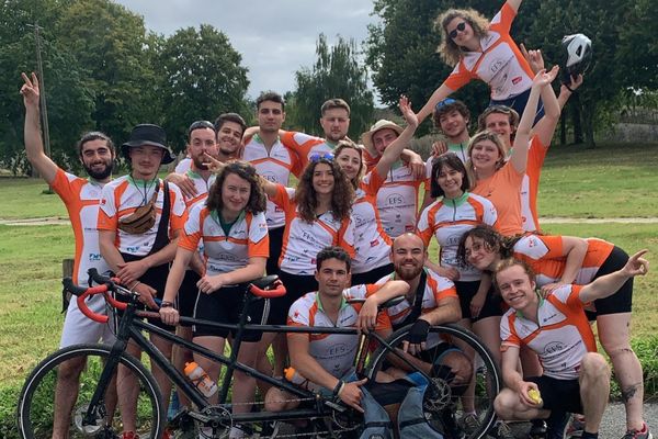 Les 32 étudiants qui participent à l'Eurotandem en 2021.