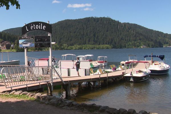 L'embarcadère de "l'Etoile", sur le lac de Gérardmer.